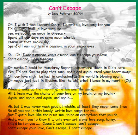 can't excape graf from cd booklet ideas